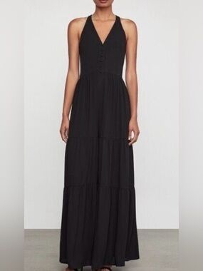 BCBGMaxAzria Black Halter Jumpsuit